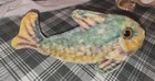 Steiff Medium Sized Blue Flossy Fish 38 6 Cm Glass Eyes Mohair 1960 s 