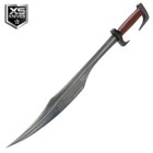 33  Real Hand Forged Greek Warrior Medieval Sword Carbon Steel Blade   Sheath