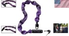 Purple Keeper 785 Heavy Duty Bike Chain Lock - 2 8ft Weather-resistant Design
