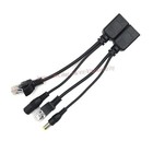 Passive Power Over Ethernet Cable Rj45 Poe Adapter Splitter Injector For Camera