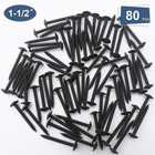 80pcs  8    1-1 2    Modified Truss Head Wood Screws  Phillips Drive  Black Wood Sc