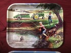 Vintage John Deere Lunch Time 1997    turtle Trouble  1998 Metal Serving Tray 