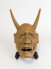 Noh Hannya Mask Wood Carving Decoration  Traditional Japanese Handcrafted Mask 