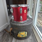 Ludwig Red Sparkle Super Classic Vintage 10  Tom Tom With Case