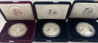 Lot Of Three 1993-p  1994-p   1995-p Proof American Silver Eagles  box I 