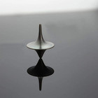 Silver Spinning Top Zinc Alloy  Portable Precision Metal Toy  Desktop Gyro