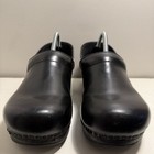 Dansko Black Leather Clogs Women s Size 11 5 Eur 44 Work Medical Shoes