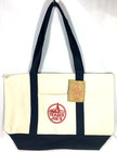 Trader Joe   s Canvas Tote Shopping Bag - Large Classic Navy Blue - New With Tags
