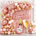 Rose Gold Birthday Decorations For Women  Happy Birthday Decorations With Fri   