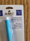 Dmc Embroidery Transfer Pen Blue U1539 Water Soluble Ink New