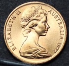 Australia Cent  1977 Gem Unc feather-tailed Glider free Shipping