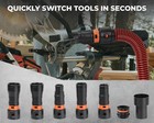 Universal Multi-size Shop Vac Hose Adapter   Vacuum Fittings Attachment Kit 7pc