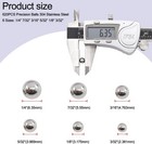 Taiss 620pcs 304 Stainless Steel Precision Balls bicycle Bearing One Size 