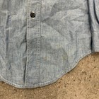 Vintage 50s Sears Denim Chambray Work Shirt Sanforized 19x29