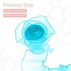 5 5  X 5 5 Yards Ruffle Pleated Organza Trim For Diy Craft  Lake Blue