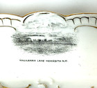 Meredith Nh New Hampshire Souvenir Porcelain Waukawan Trinket Dish Plate