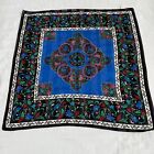 Vintage Berkshire Scarf Medallion Floral Bandana Kerchief Vibrant Made In Italy