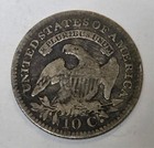 1821 Capped Bust Silver Dime In Vg fine Condition