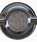Vintage Plat-mex-s a  925 Sterling Silver Mayan Calendar Ashtray-made In Mexico