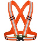 High Visibility Reflective Safety Vest With Adjustable Straps - For Night Work