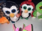 Ty Beanie Boos   Lump Stars - Lot Of 11 Cats fox dragon owl more Plush Lot