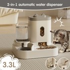 Automatic Feeder Cat Dog Food Bowl 3 3l Pet Food Storage Dispenser Container Set