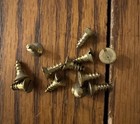   5 X 3 8    Wood Screws Antique Slotted Flat Head Brass Usa Made Free Shipping