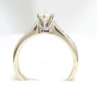   Solid 14k Gold  45ct  Vs Solitaire Diamond Ladies Engagement Ring Size 6 1 2