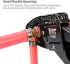 Combo Angle Head Pex Pipe Plumbing Crimping Tool For Copper Crimp Jaw Sets 1 2 