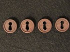 One Antique Walnut Keyhole Cover 1 Inch With Rabbet C 1910  many Available 