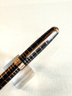 New Wing Sung Lacquered  Fountain Pen Bronze Trim   Fine Smooth Gold Nib 