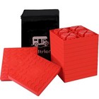 Camper rv Leveling Blocks suitable For 4 Wheels  Interlocking And 12 Packs Red