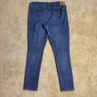 Levis 711 Jeans Womens 31 Blue Skinny Distressed Stretch Denim Mid Rise Slim