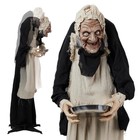 5ft Halloween Animatronic Granny W  Candy Dish The Sound Activated Standing Prop