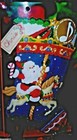Bucilla Christmas Carousel Santa Felt Musical Stocking Kit18  Horse Oop rare New
