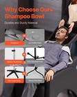 Portable Shampoo Bowl With Drain Hose Adjustable Salon Sink For Barbershop Home