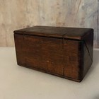 Vintage Singer Sewing Machine Puzzle Box Made In Usa Brown Good Attachments