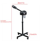Black Pro 2 In 1 Facial Steamer Ozone Beauty Salon Spa Salon Equipment Skin Care