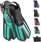 Diving Fins Snorkeling Gear For Adults Snorkel Fins    swim Fins Open  Adjustab   