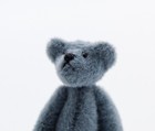 Little Gem Teddy Bear Dollhouse Miniature Blue Jointed Handmade Bear