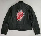 Vintage Rolling Stones Bigger Bang Tour Usa Made Moto Biker Leather Jacket Men S