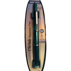 Writech Retractable Fountain Pen Med Nib Green Barrel Blue Ink Office School