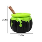 Halloween Witch Cauldron Inflatable Ice Bucket  Pvc Drink Cooler With Handle