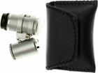 45x Jeweler s Pocket Microscope Magnifier Loupe 2 Led Uv Light Adjustable Focus