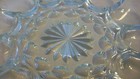 Vintage Glass Deviled Eggs Serving Tray With Starburst Middle