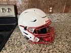 Riddell Speedflex Football Helmet White Red Facemask Insite Adult Xl X Large