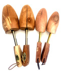 Vtg Lot 2 Pairs Mens Cedar Wood Shoe Trees Stretchers Forms Boot Barn Sz L   M