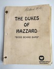 1983 Dukes Of Hazzard  boss Behind Bars  Original Tv Show Script   Call Sheet 