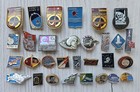 Set Of 30 Pcs  Pins Badges Soviet Space Program Rockets Austrounats Apollo   soyuz