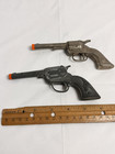Vintage Hubley Toy Cap Guns Lot Of 2 Orange Plug Western Cowboy Cap Gun As-is
